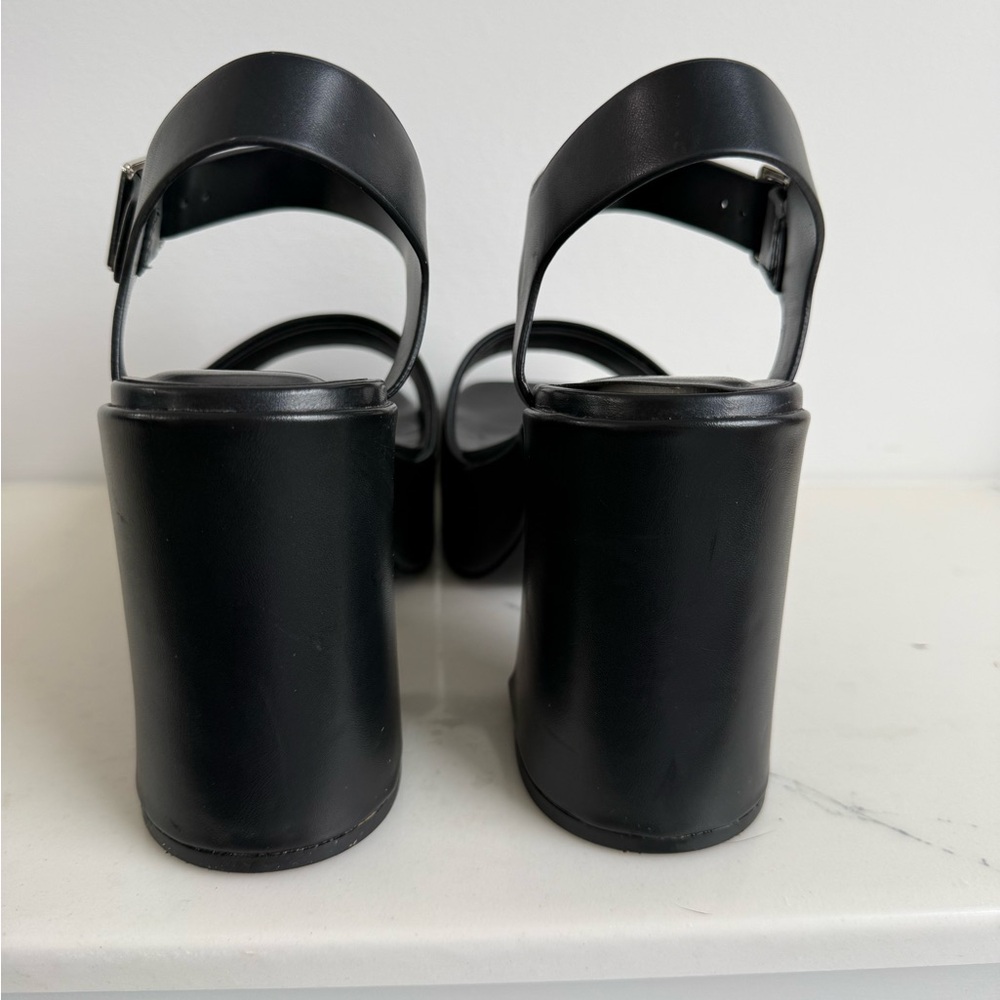 Black Platform Chunky Heel - Picture 3 of 6